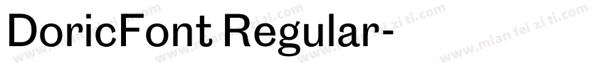 DoricFont Regular字体转换